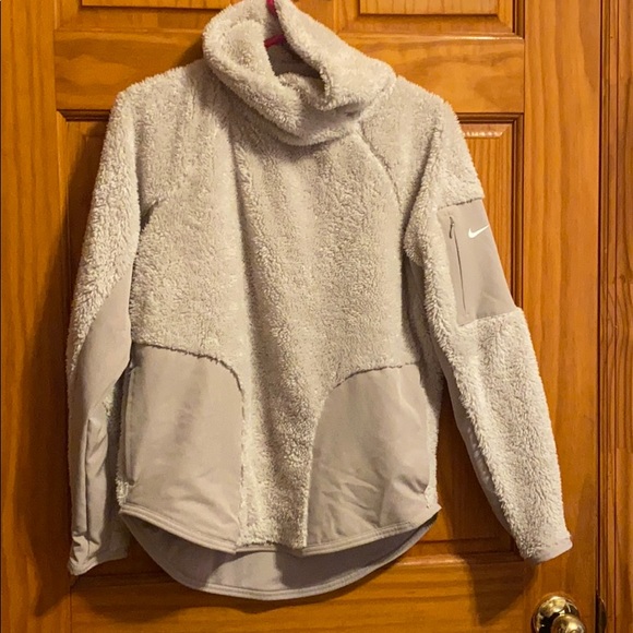furry nike sweater
